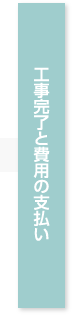 工事完了と費用の支払い